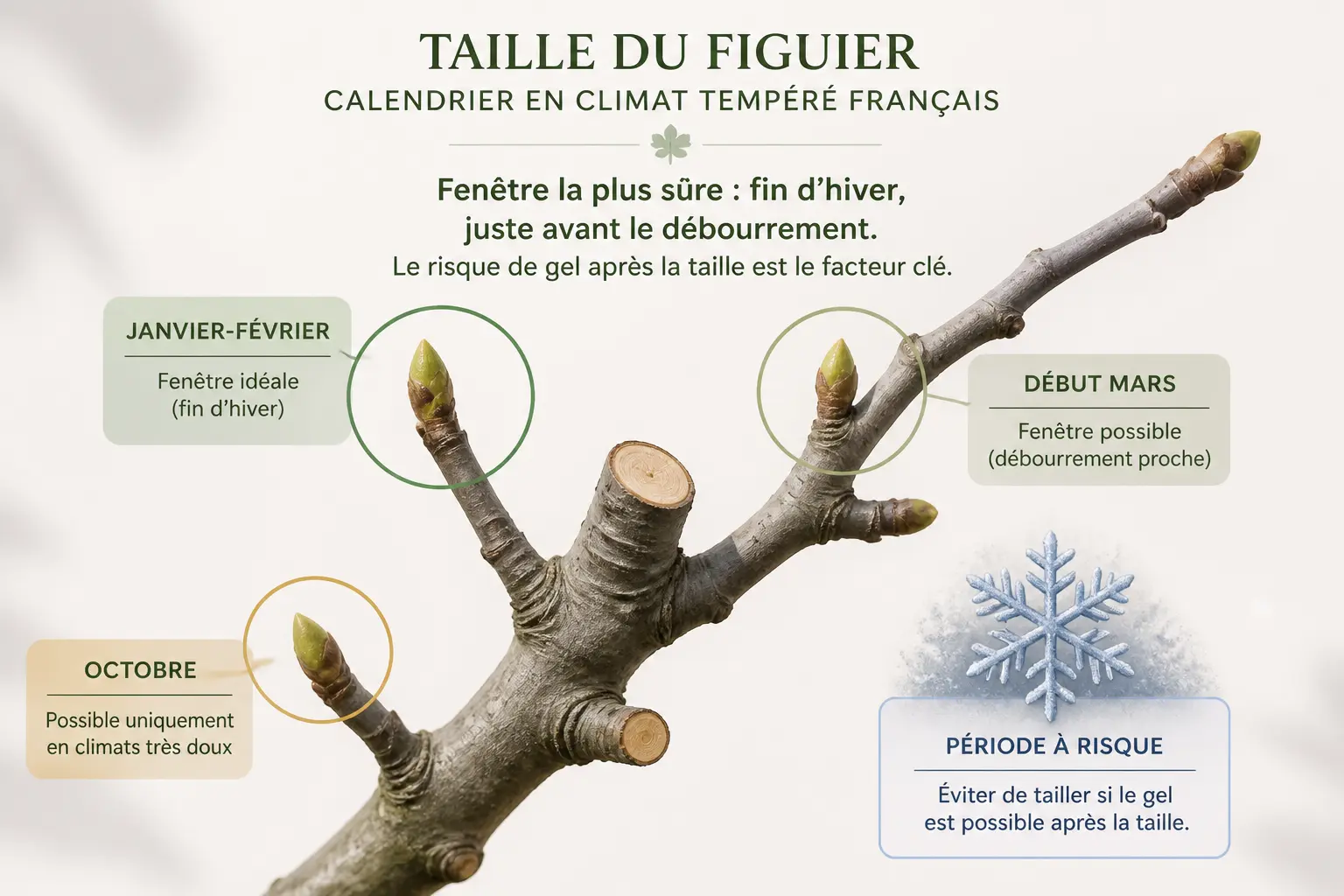 Quand tailler un figuier ? La réponse rapide selon la saison et votre région