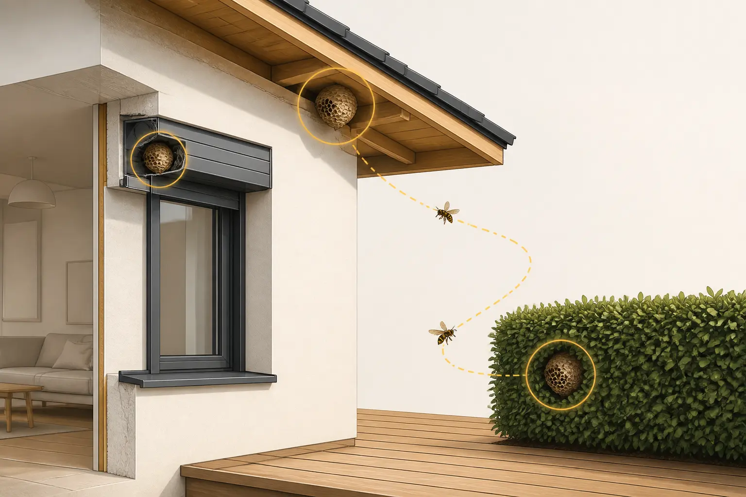 Où chercher dans la maison, la toiture et le jardin