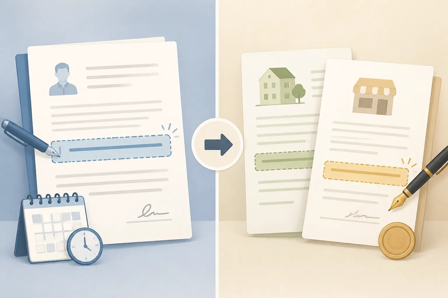 Ce qu’on peut modifier selon le type de contrat