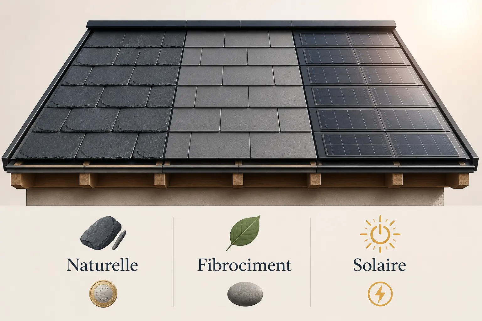 Ardoise pour toiture : naturelle, fibrociment ou solaire ?