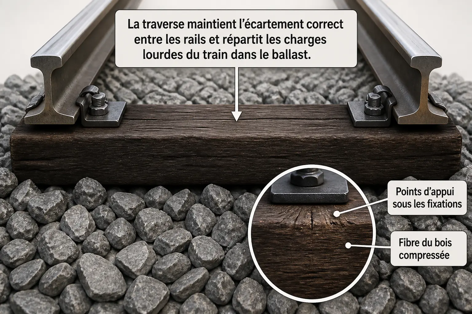 Qu’est-ce qu’une traverse de chemin de fer, et à quoi sert-elle vraiment ?