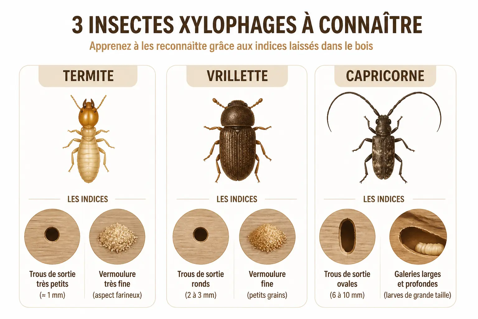 Quel insecte bois avez-vous devant vous ?