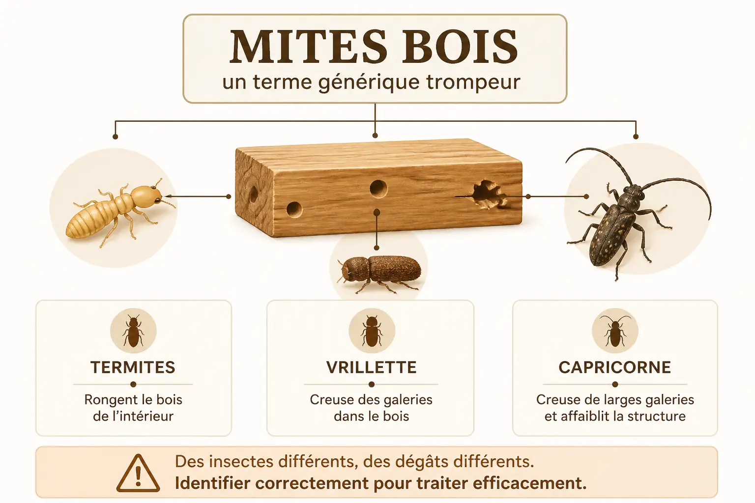 Ce que recouvre vraiment le terme « mites bois »