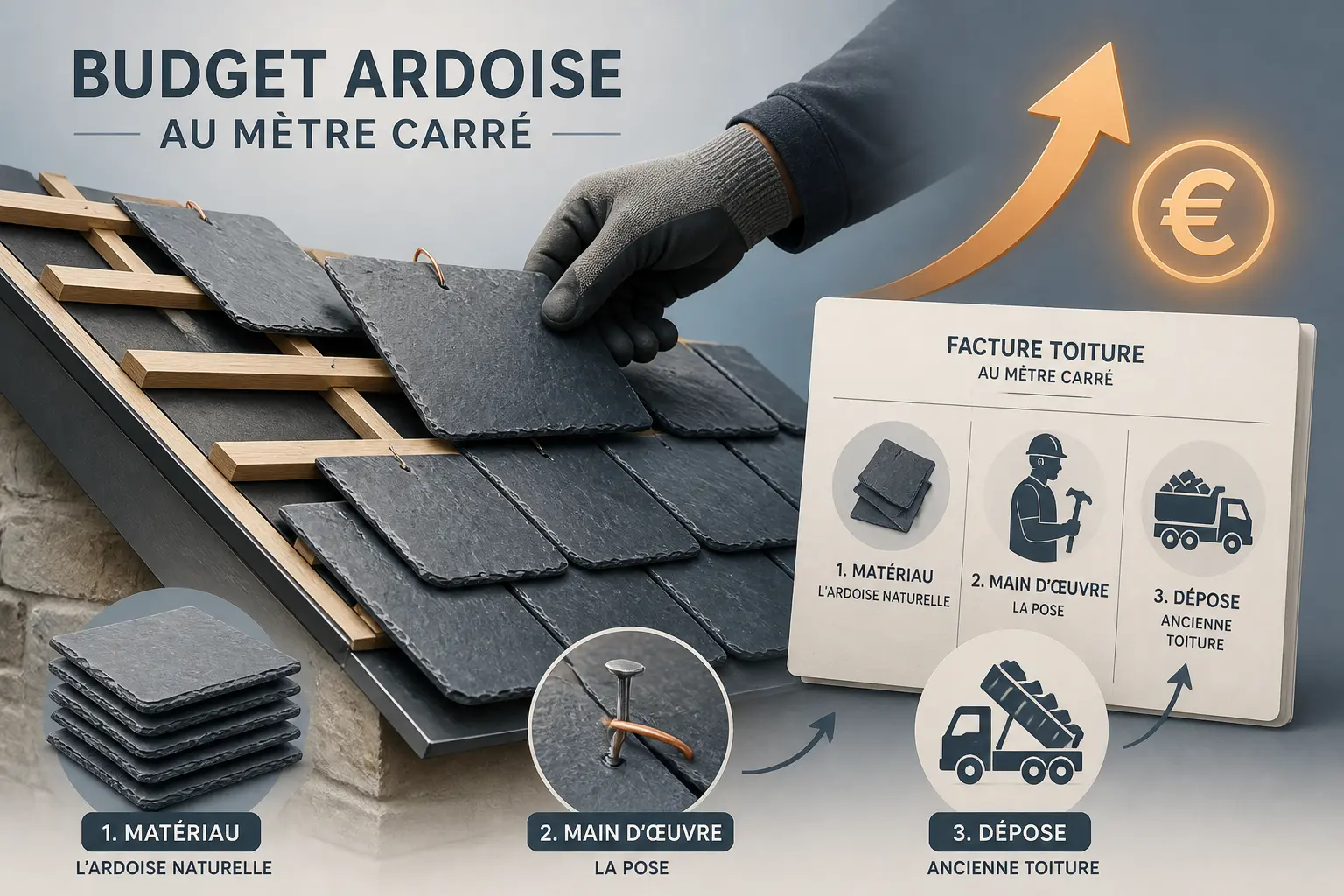 Quel budget prévoir au m² pour une couverture en ardoise ?