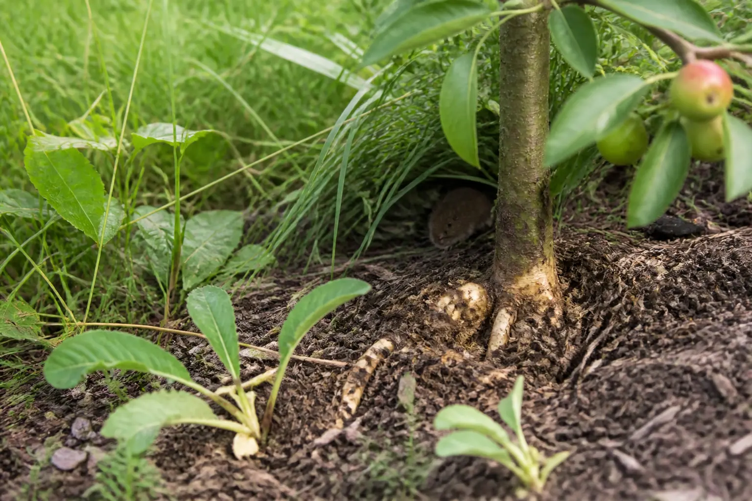 Ce qui attire ce rongeur dans un potager, un verger ou une pelouse