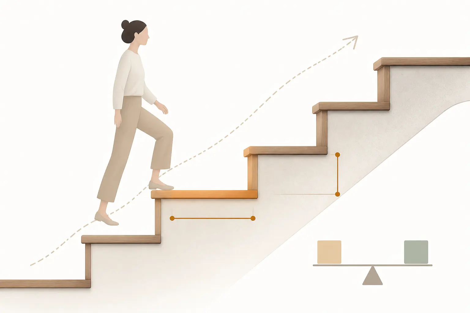 Les bonnes proportions d’un escalier confortable
