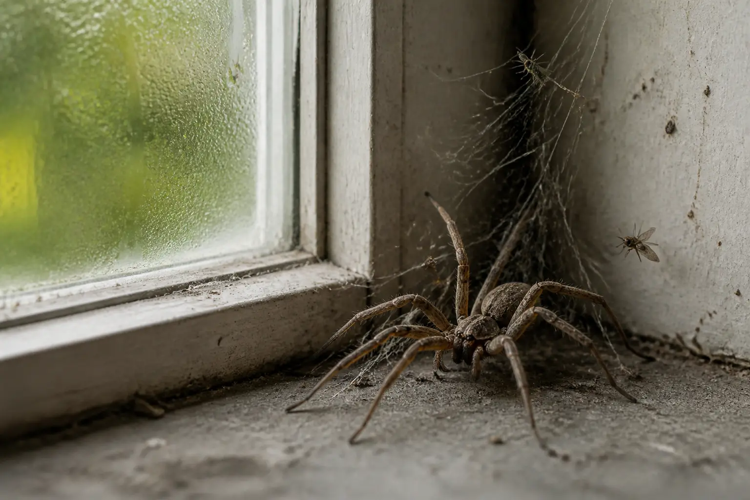 Pourquoi cette grosse araignée se retrouve chez vous