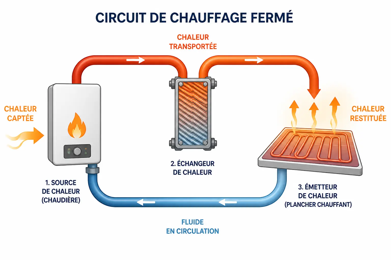 Qu’est-ce qu’un fluide caloporteur et à quoi sert-il dans un circuit ?