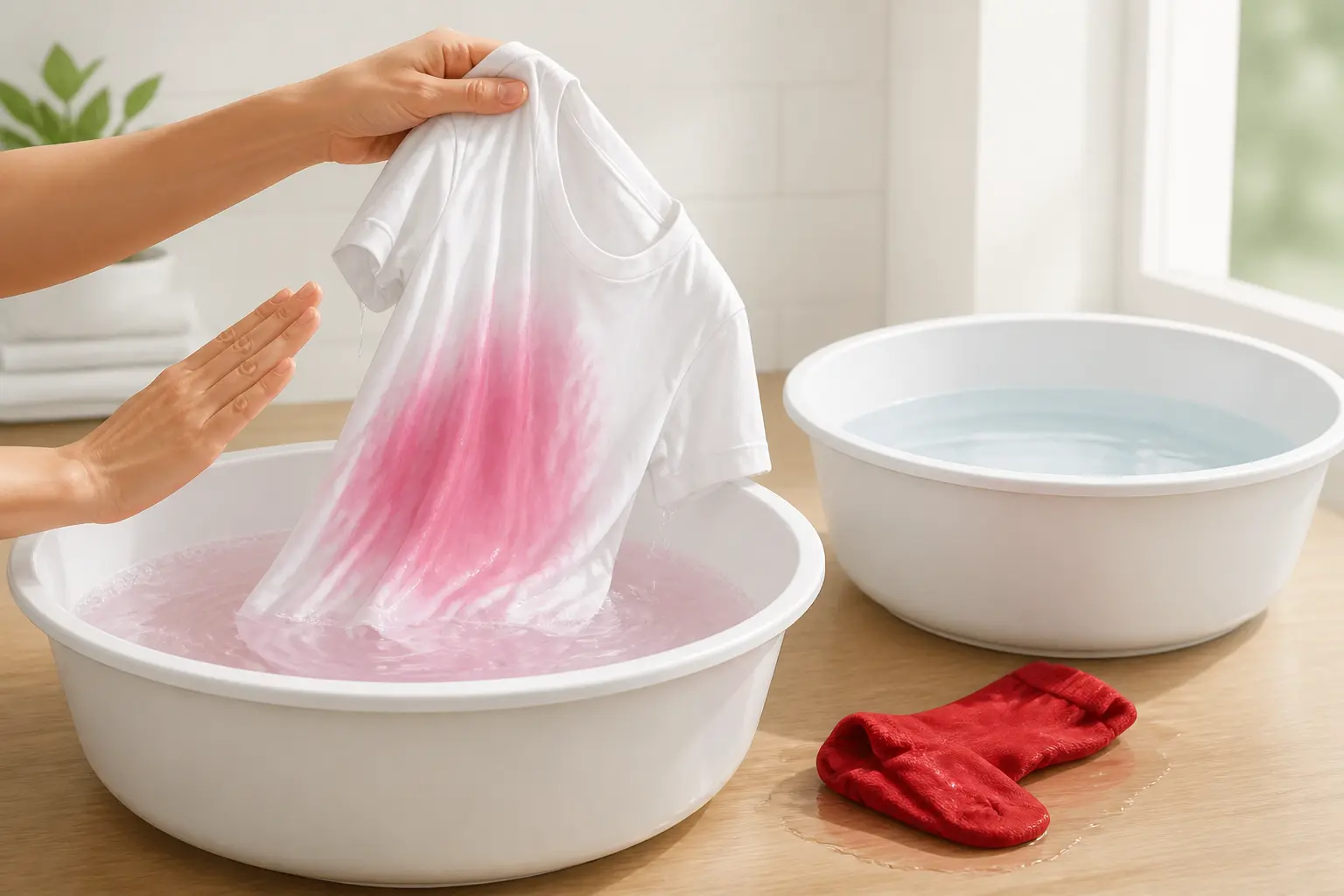Juste après l’accident de lavage : les réflexes qui évitent de fixer la teinture