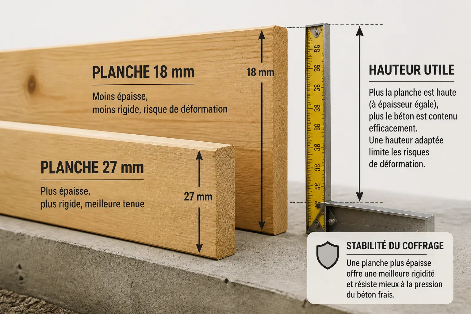 Dimensions, sections et calcul de coupe : partir de l’ouvrage, pas du stock