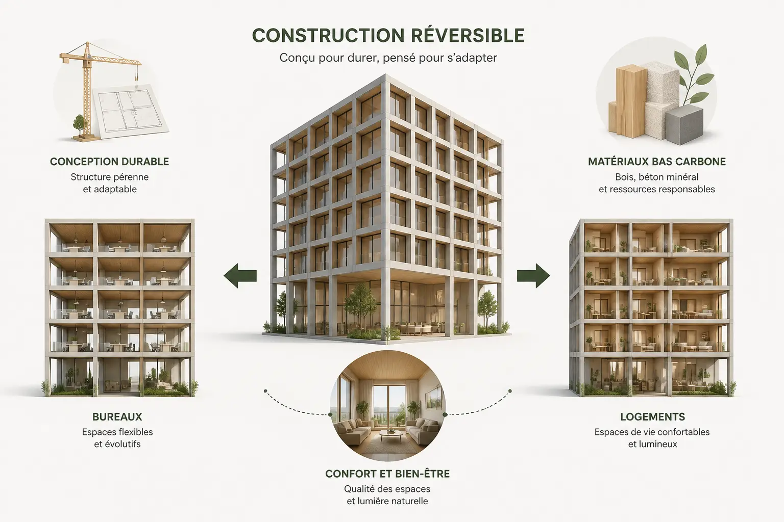 Qui porte le projet et pourquoi le bâtiment a été conçu pour durer