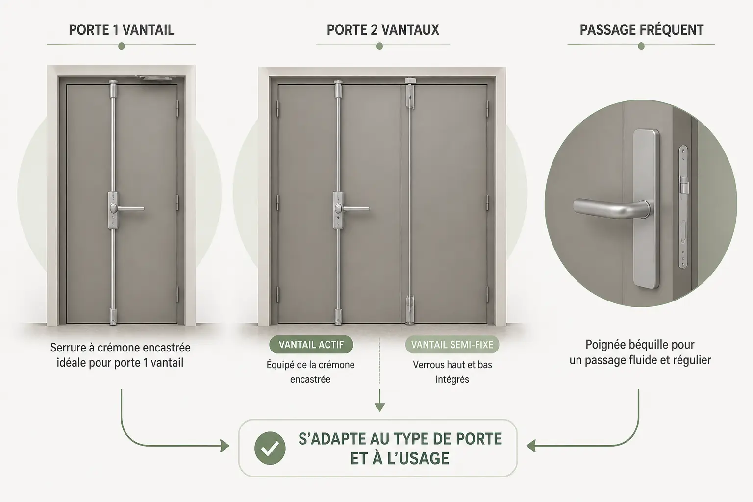 Quels modèles choisir selon la porte et l’usage ?