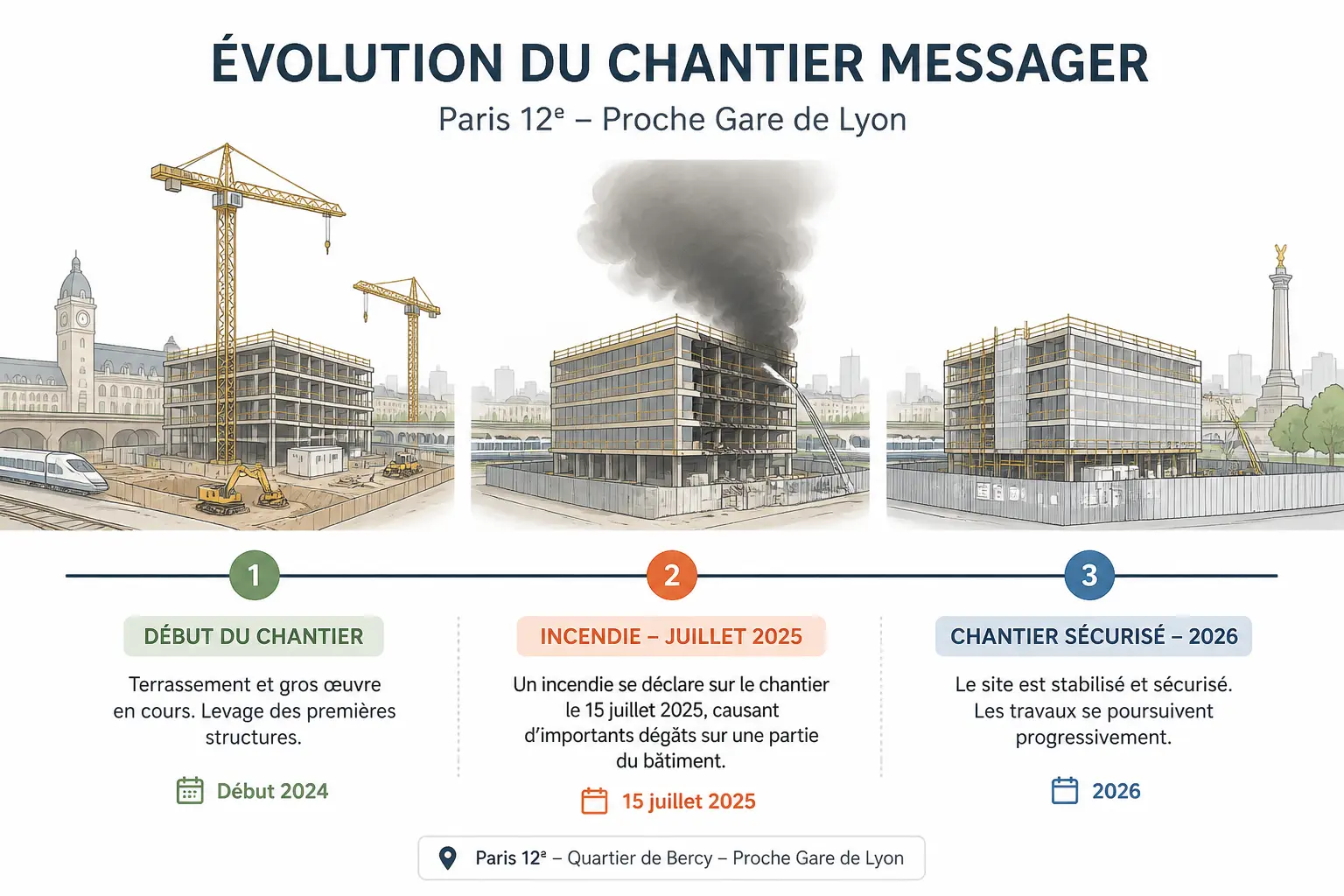 Chantier Messager : la chronologie utile jusqu’en 2026